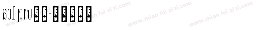 sol pro字体字体转换